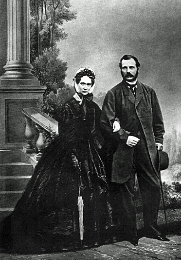 Tsar Alexander II of Russia and his wife, Maria Alexandrovna