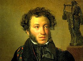 Portrait of Alexander Pushkin painted by Orest Kiprensky, 1827