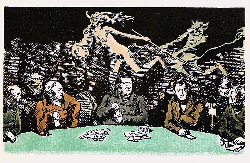 Illustration to The Queen of Spades