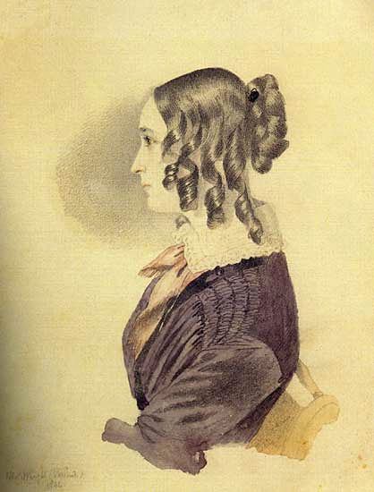 Natalia Goncharova in 1844
