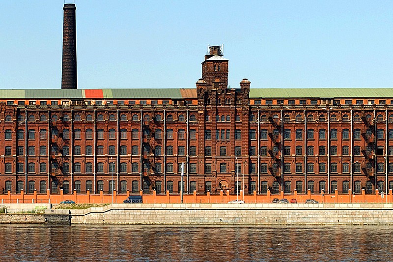 Former Nevskaya Paper Mill of Baron von Stieglitz in St Petersburg, Russia Former Nevskaya Paper Mill of Baron von Stieglitz in St Petersburg, Russia