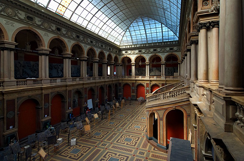 Main hall of the Stieglitz School's art museum in Saint-Petersburg, Russia