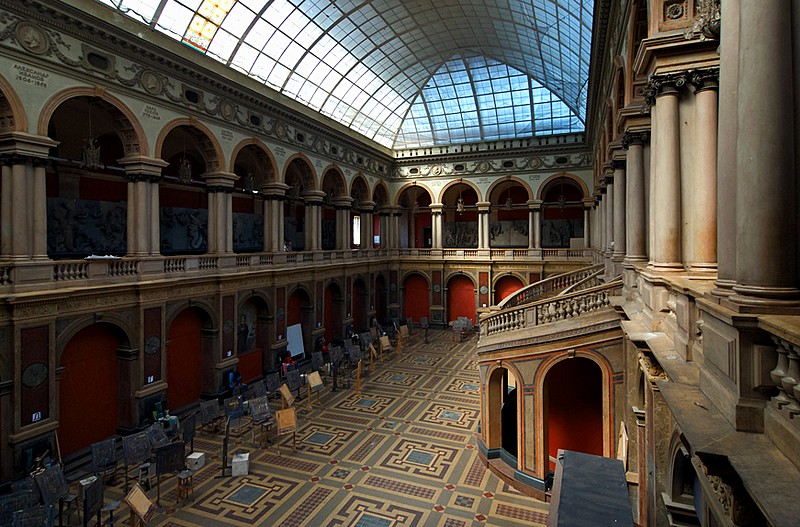 Main hall of the Stieglitz School's art museum in Saint-Petersburg, Russia