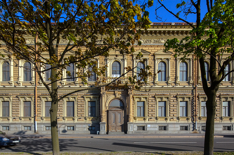 Stieglitz Mansion on the English Embankment in St Petersburg, Russia