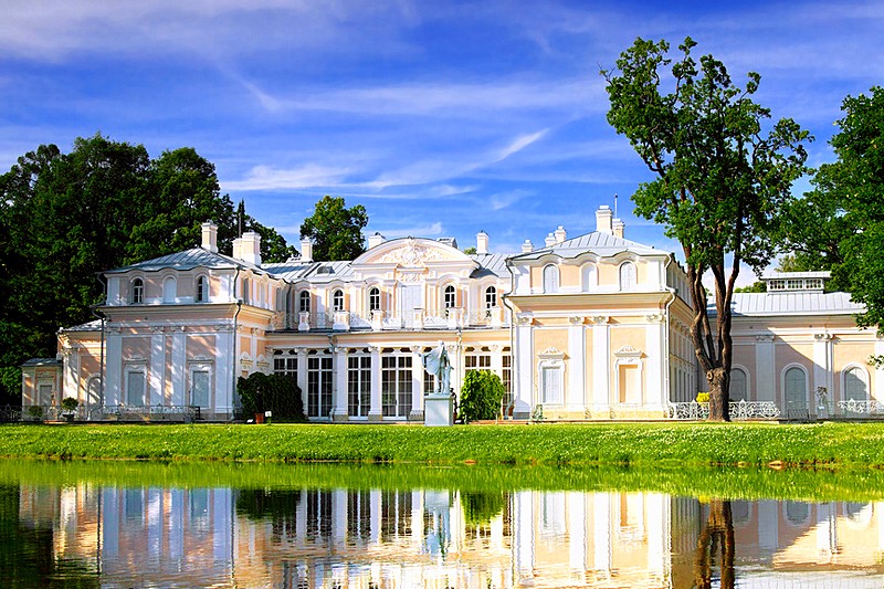 Chinese Palace built by Antonio Rinaldi at Oranienbaum, outside St Petersburg, Russia