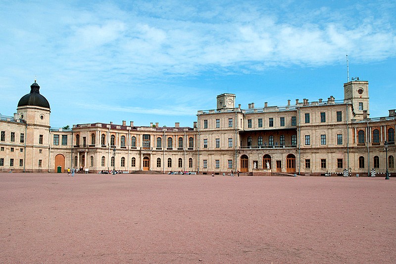 Grand Palace in Gatchina (south of St Petersburg) designed by Antonio Rinaldi