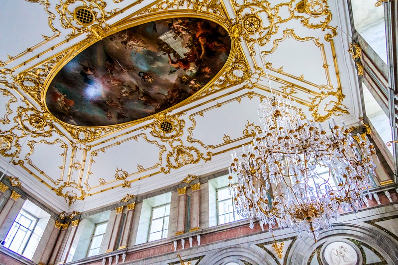 Interiors of the Marble Palace in Saint-Petersburg, Russia