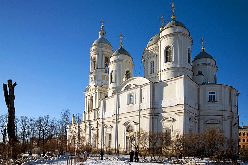 Prince Vladimir Cathedral on the Petrograd Side in St Petersburg, Russia