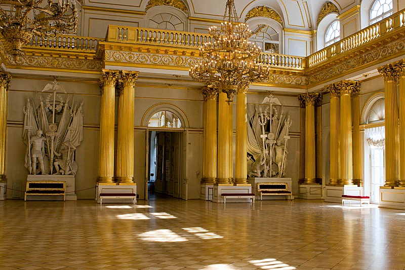 Montferrand's Field-marshals' Hall at the Winter Palace in St Petersburg, Russia