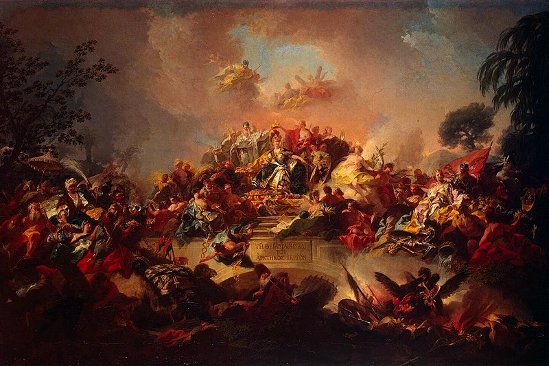 Apotheosis of the reign of Catherine II (fragment)
