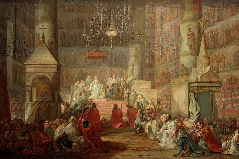 Oil on canvas. 1777. State Tretyakov Gallery Coronation of Catherine II