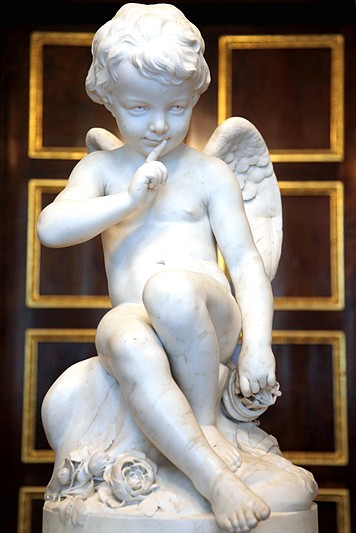 Falconet's sculpture of Cupid at the Hermitage Museum in St Petersburg, Russia