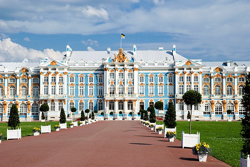 Catherine Palace in Tsarskoye Selo, south of Saint-Petersburg, Russia