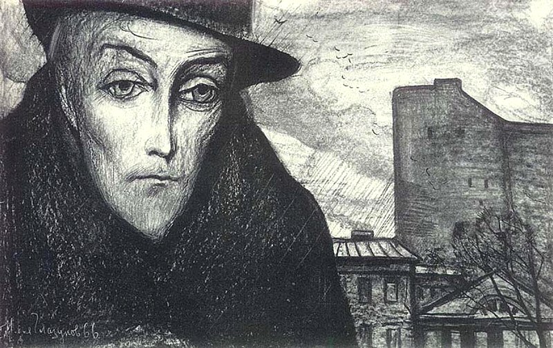 Prince Myshkin after death of Nastassya Filippovna. Illustration to Dostoevsky's novel The Idiot Prince Myshkin after death of Nastassya Filippovna. Illustration to Dostoevsky's novel The Idiot