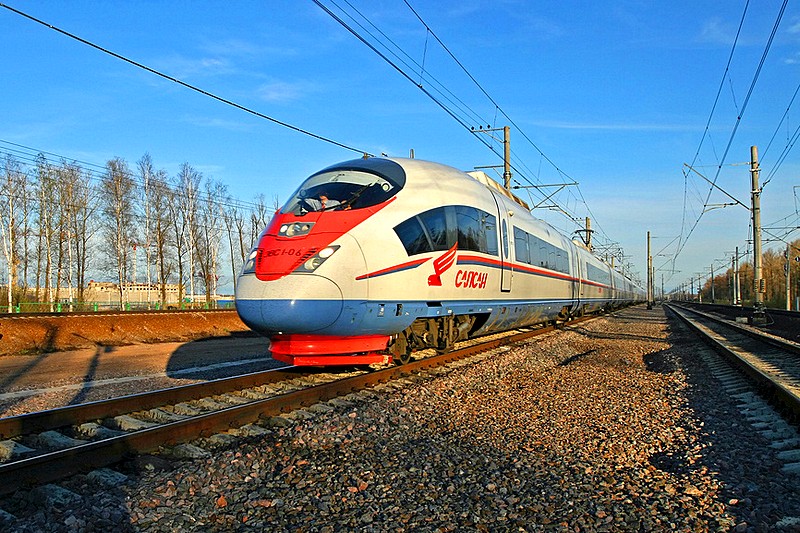 Modern high-speed trains follow the route designed by George W. Whistler between Moscow and St. Petersburg