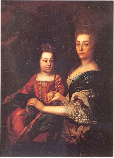 Portrait of Tsar Ivan VI with lady-in-waiting Julia von Mengden