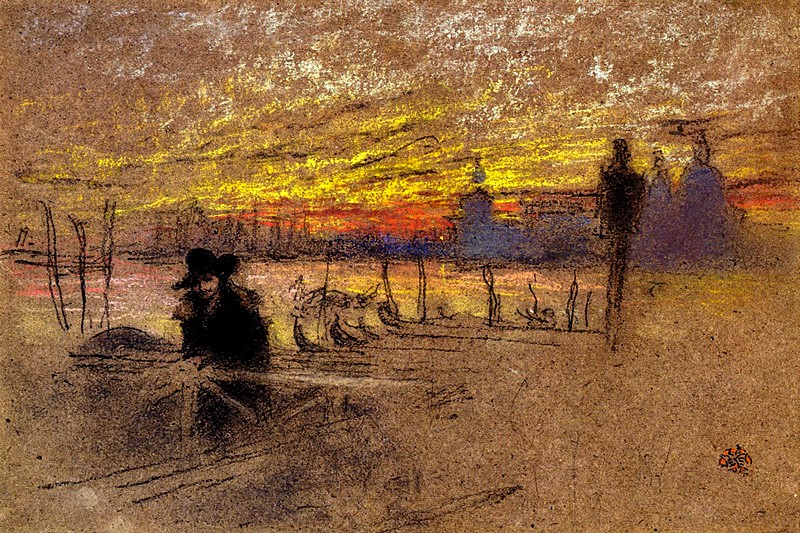 'Sunset: Red and Gold' by James Abbot McNeill Whistler