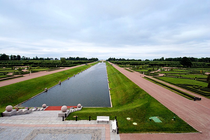 Garden at Strelna (west of St Petersburg), originally landscaped by Jean-Baptiste Le Blond