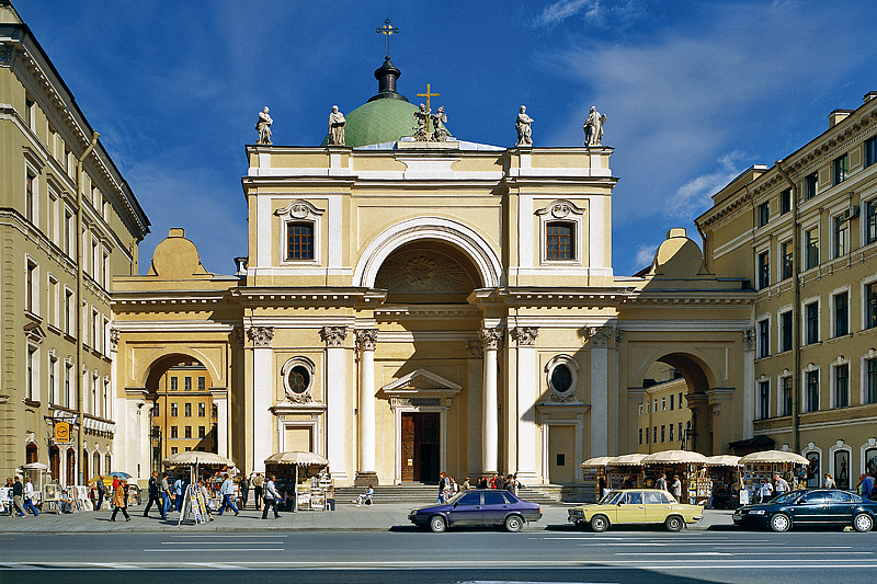 St Catherine's Catholic Church designed by J.-B. Vallin de la Mothe in Saint-Petersburg, Russia