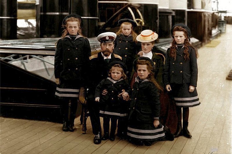 The Russian Imperial family aboard the Imperial Yacht Standart c.1906