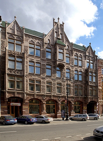 Faberge House on Bolshaya Morskaya Ulitsa in Saint-Petersburg, Russia