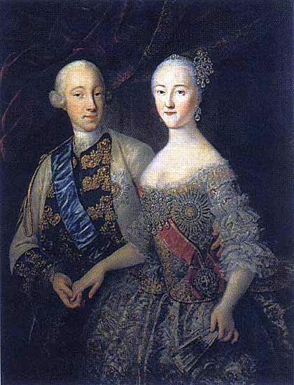 Grand Duke Peter Fedorovich, Grand Duchess Catherine Alexeyevna