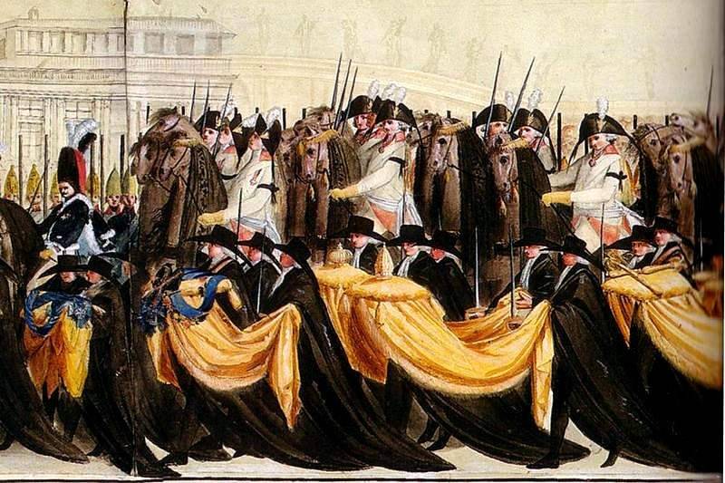 Second funeral of Peter III 2 December 1796 (Fragment)