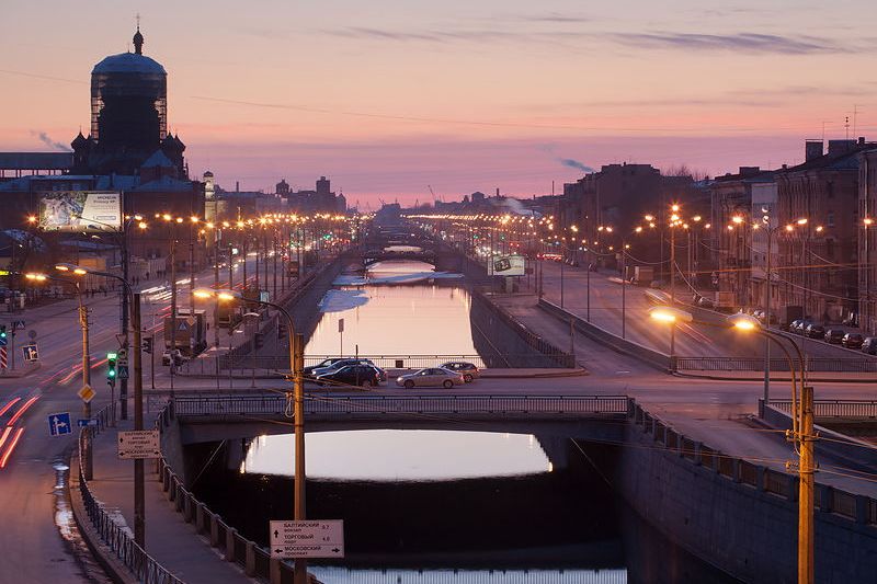 Obvodny Kanal, originally designed by engineer Pierre-Dominique Bazaine in St Petersburg, Russia