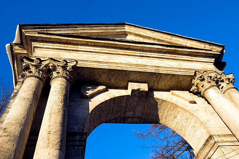 Admiralty Gate built by Brenna in Gatchina, outside Saint-Petersburg, Russia