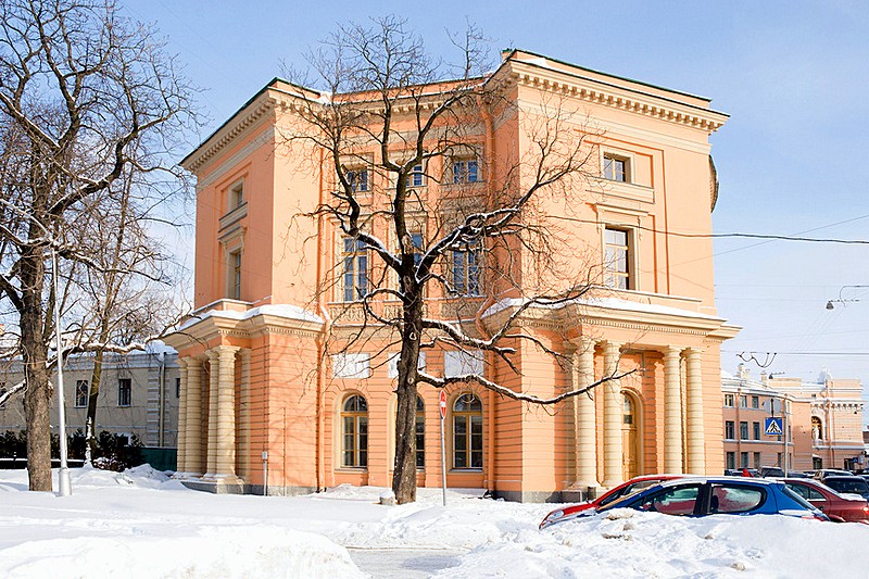 Sentry Pavilion (Cordegardia) of Mikhailovsky Castle designed by Brenna in Saint-Petersburg, Russia