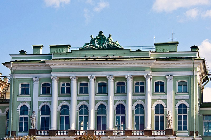 Maly (Small) Hermitage designed by Yuri Felten (Georg Veldten) in St Petersburg, Russia