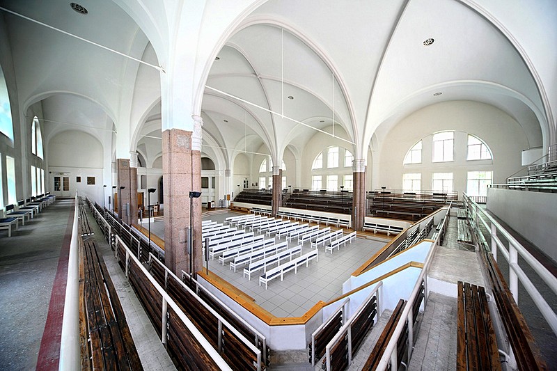 Interior of St. Peter's German Church in St Petersburg, Russia