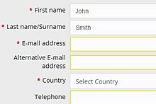 Group travel request form