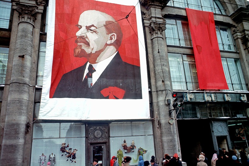 Nevsky Prospekt, 1976 in St. Petersburg, Russia