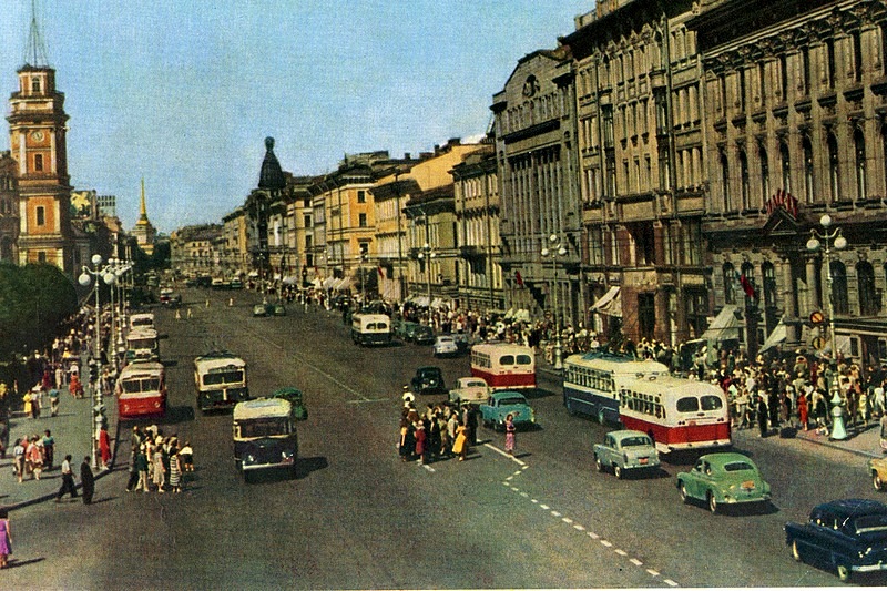 Leningrad in the early 1960s, Russia