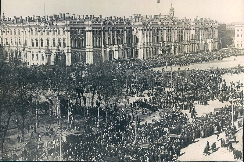 Celebrations of the 11th anniversary of the Revolution on Ploshchad Uritskogo (Palace Square) in Leningrad, 7 November 1928 Celebrations of the 11th anniversary of the Revolution on Ploshchad Uritskogo (Palace Square) in Leningrad, Russia