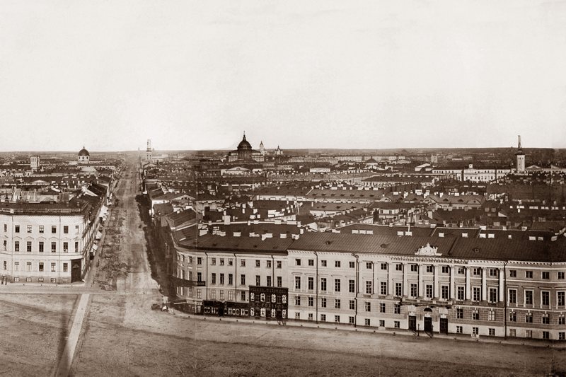 St. Petersburg. Panorama in 13 frames, taken from the tower of the Admiralty (Part 2) in St. Petersburg, Russia