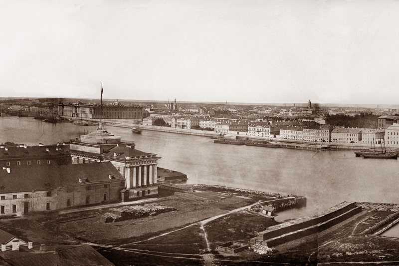 St. Petersburg. Panorama in 13 frames, taken from the tower of the Admiralty (Part 6) in St. Petersburg, Russia