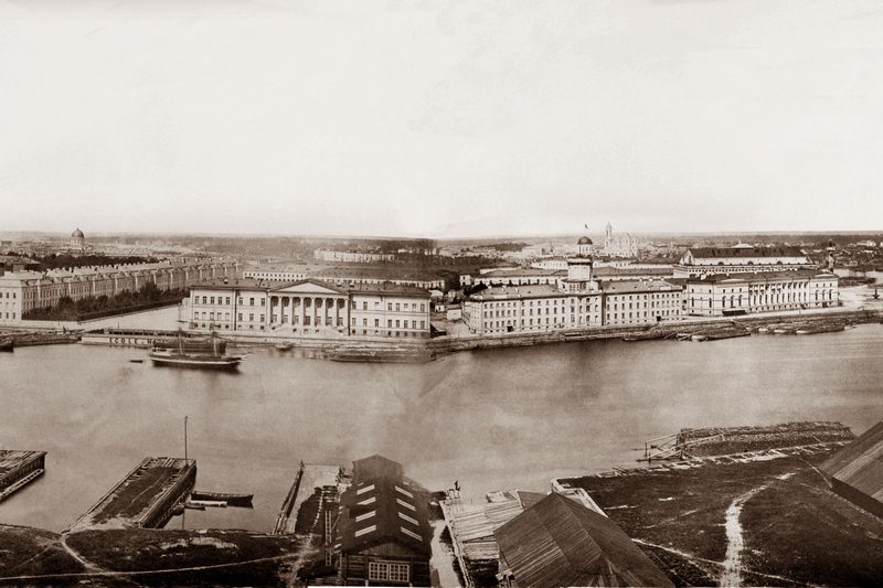 St. Petersburg. Panorama in 13 frames, taken from the tower of the Admiralty (Part 7) in St. Petersburg, Russia