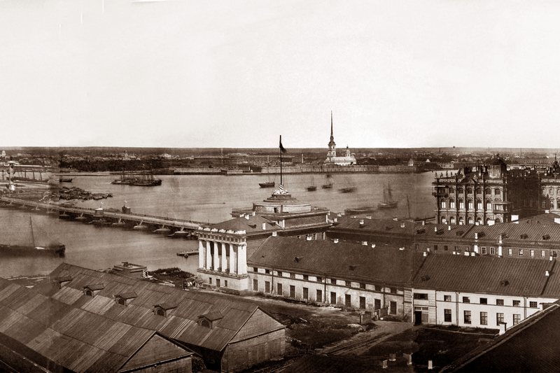 St. Petersburg. Panorama in 13 frames, taken from the tower of the Admiralty (Part 8) in St. Petersburg, Russia