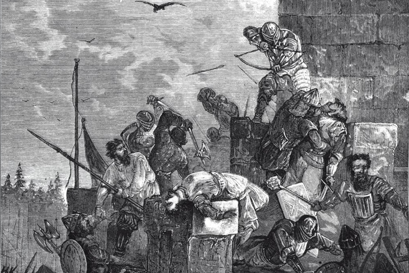 The capture by the Russians of Landskrona in 1301