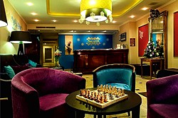 Lobby Lounge at the 3MostA Hotel in St. Petersburg