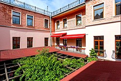 Atrium at the Alexander House Hotel in St. Petersburg