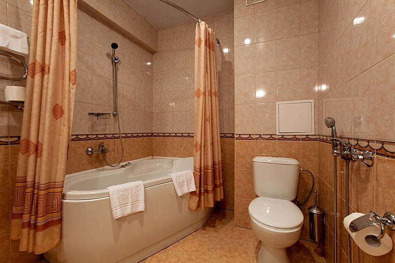 Bathroom of the Suite at the Andersen Hotel in St. Petersburg