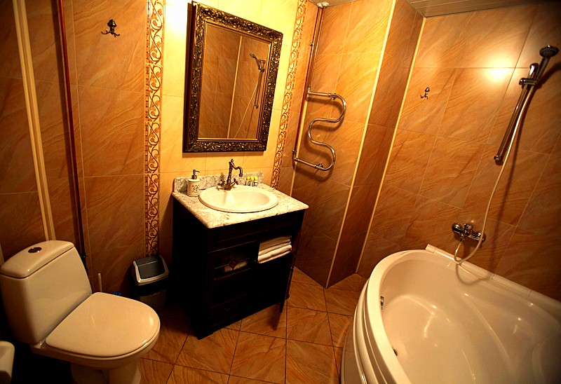 Bathroom of the Rachmaninov Suite at the Art Hotel Rachmaninov in St. Petersburg