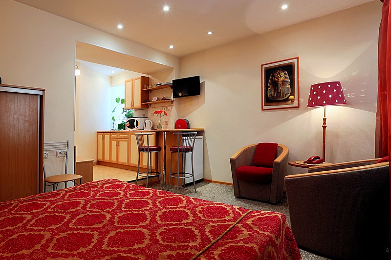 Economy Double Room (Standard Studio) at the Austrian Yard Apartments in St. Petersburg