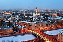 View from the Roof at the Azimut Hotel St. Petersburg in St. Petersburg