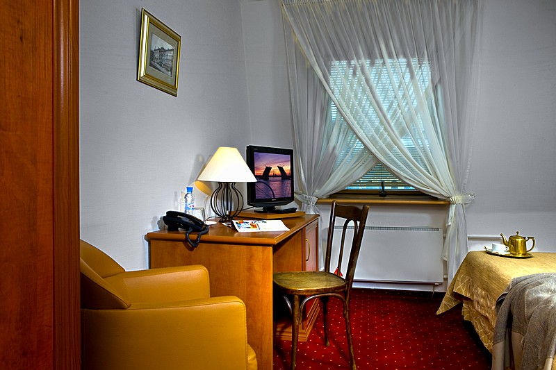 Standard Single Room at the Brothers Karamazov Hotel in St. Petersburg