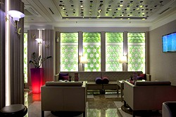 Lobby at the Crowne Plaza St. Petersburg Ligovsky Hotel in St. Petersburg