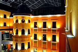 Atrium at the Dostoevsky Hotel in St. Petersburg